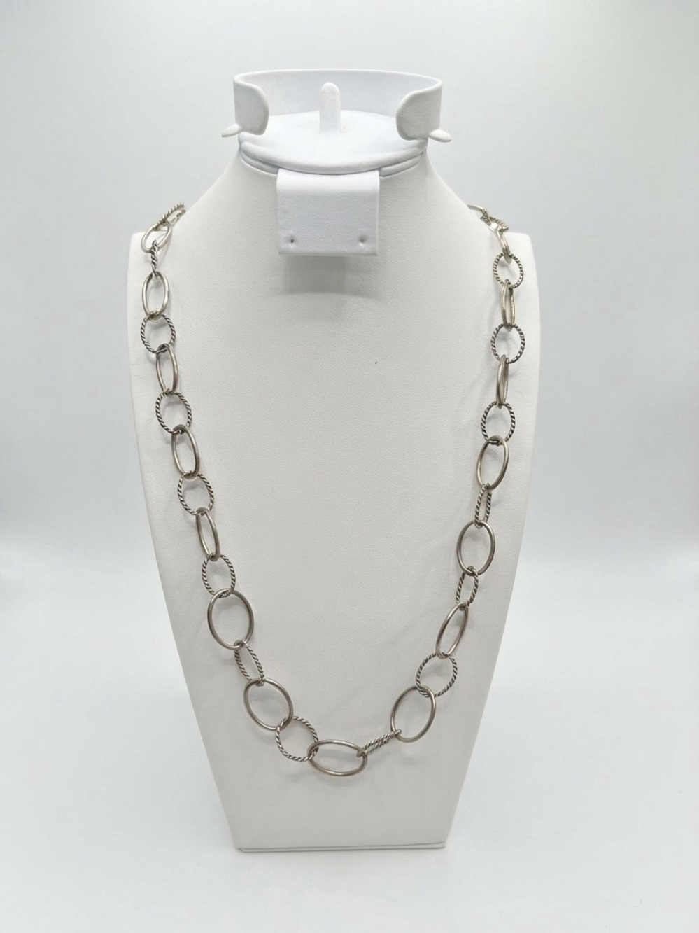 Source Unknown Silver Open Link Chain Necklace